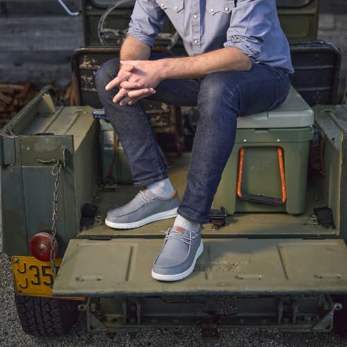 Image of HEYDUDE Paul Canvas Men's Slip-on Loafers