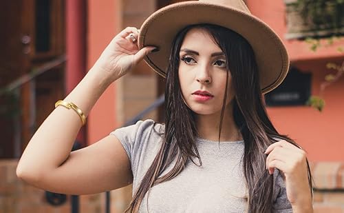 Wistic Bar Screw Bracelets Cuff Bangle For Men Stainless Steel Jewelry Chunky Bracelet For Women Stainless Steel And Magnetic Clasp Wristband Cuff Bracelet For Girls Gold Rose Gold Silver Black Pvd Plated Touch Of Luxury Polished Chunky Couples Friendship Bracelets (Overlap For Women Gold) #TOP2