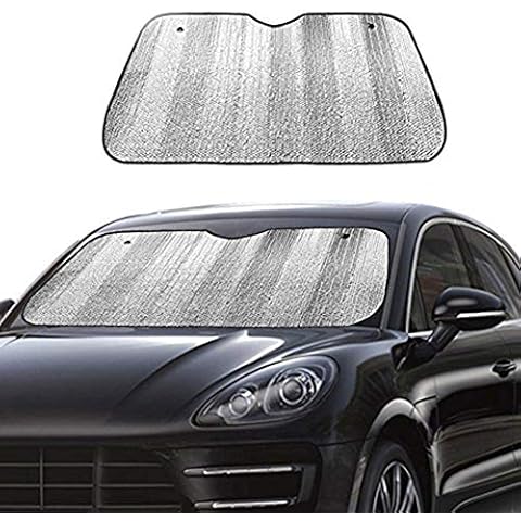 Big Ant Car Windshield Sunshade UV Ray Reflector Auto Window Sun Shade Visor Shield Cover, Keeps Vehicle Cool- Sliver (55" x 27.5") Cover