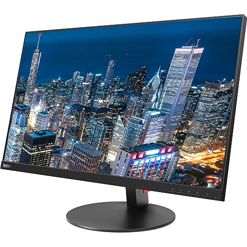 Image of Lenovo ThinkVision T27i 27-inch 1920 x 1080 LED FHD Widescreen LCD Monitor, 2-Pack Bundle with HDMI, VGA, DisplayPort, Desk Mount Dual Monitor Stand, and USB-C Multiport Dock