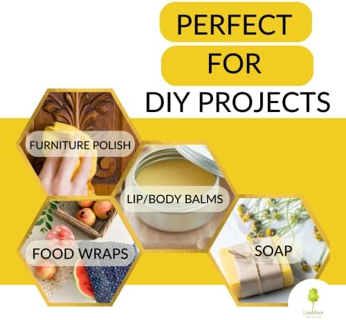 LiveMoor 32 x Beeswax blocks - Naturally Fragrant Beeswax