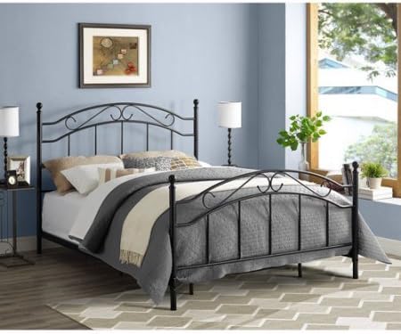 Mainstays Queen Metal Bed: Black