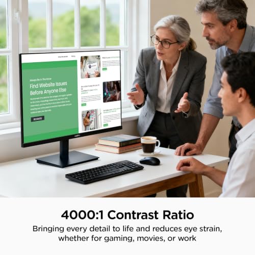 KOORUI 24 inch Computer Monitor FHD 100Hz VA HDMI VGA Audio Out - image 5