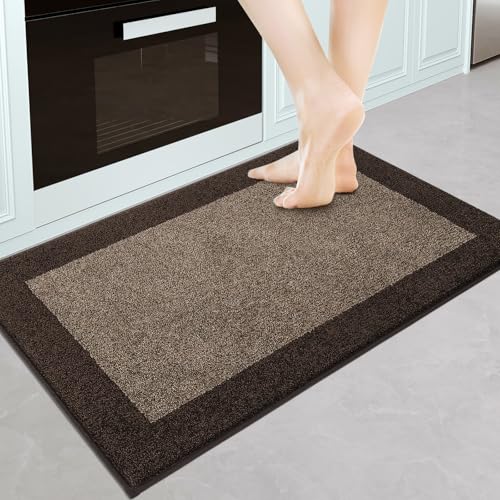 DOMUSTEX Kitchen Rug 24" x 36", Throw Rug for Hallway, Bathroom, Door