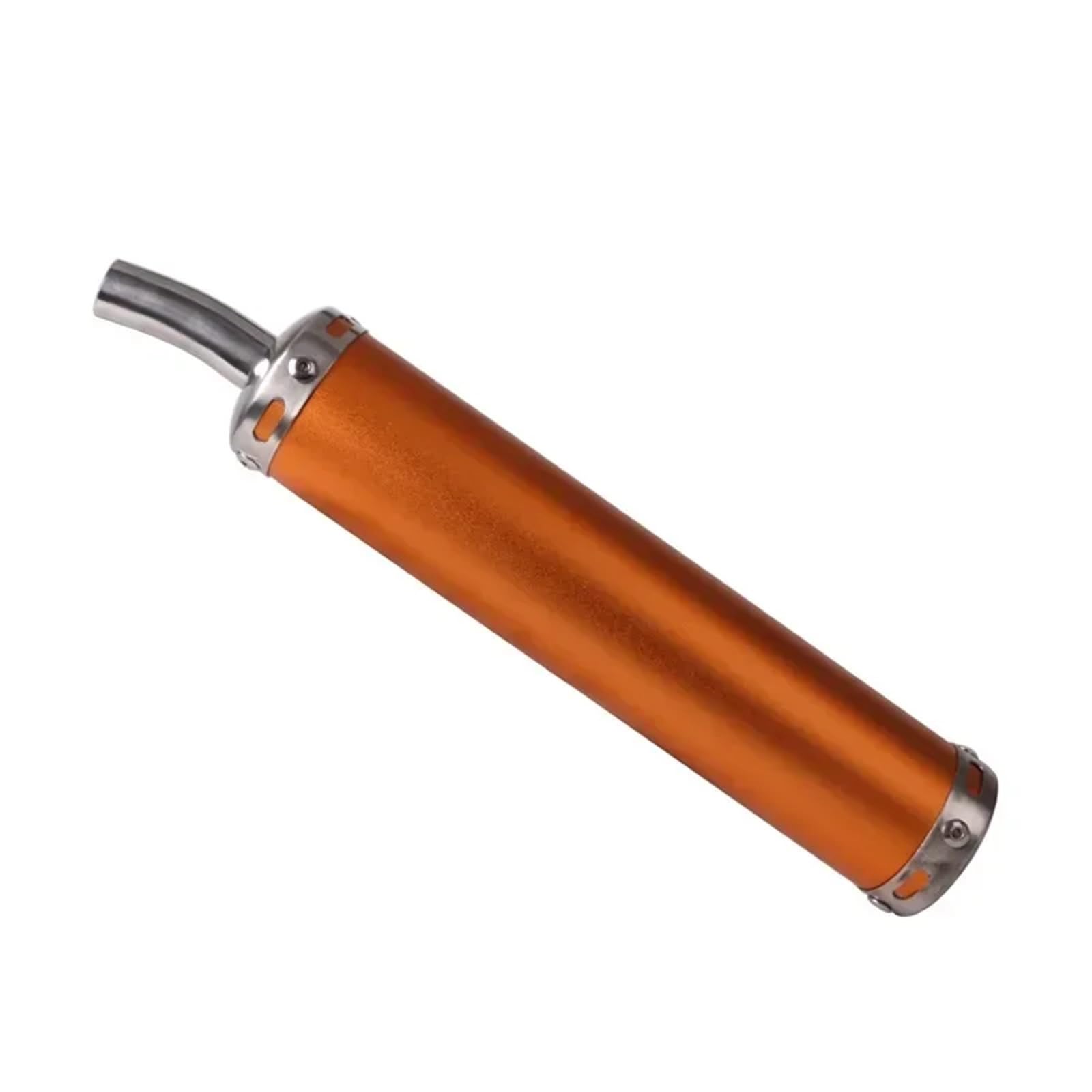 Tłumik końcowy Tłumik wydechowy motocykla, 20mm wlot uniwersalny metalowy tłumik wydechowy 2-suwowy motocyklowy tłumik typu slip-on układ wydechowy samochodowy(B)