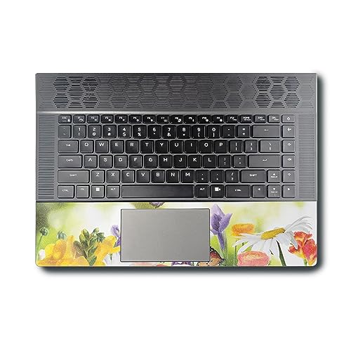 Image of MightySkins Glossy Glitter Skin Compatible with Alienware X16 R1 (2023) Full Wrap Kit - Butterfly Hangout | Protective, Durable High-Gloss Glitter Finish | Easy to Apply | Made in The USA