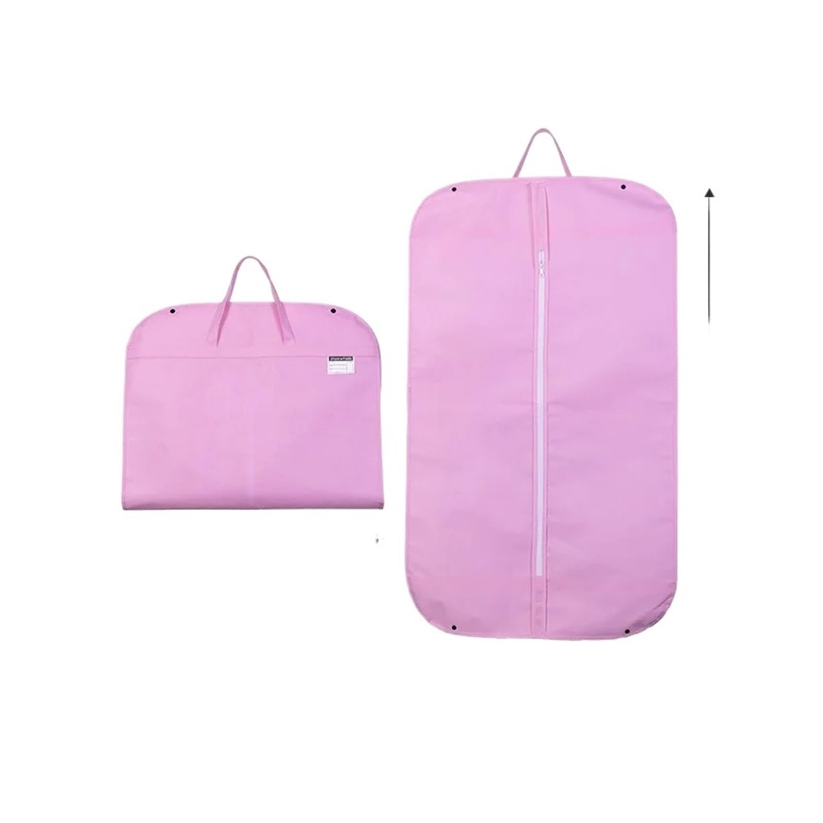 Zhouxyfdc 60X100cm - Pink Suit Cover Dustproof Clothing Covers Suit Dress Coat Cover Wardrobe Portable Hanging Clothes Storage Bag Pink Purple Red Grey Coffee(60X100cm-Pink)