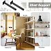 Perfetsell 2Pcs Escuadra Balda Escuadra Negra Mate Escuadra Estanteria Escuadras Baldas Pared...