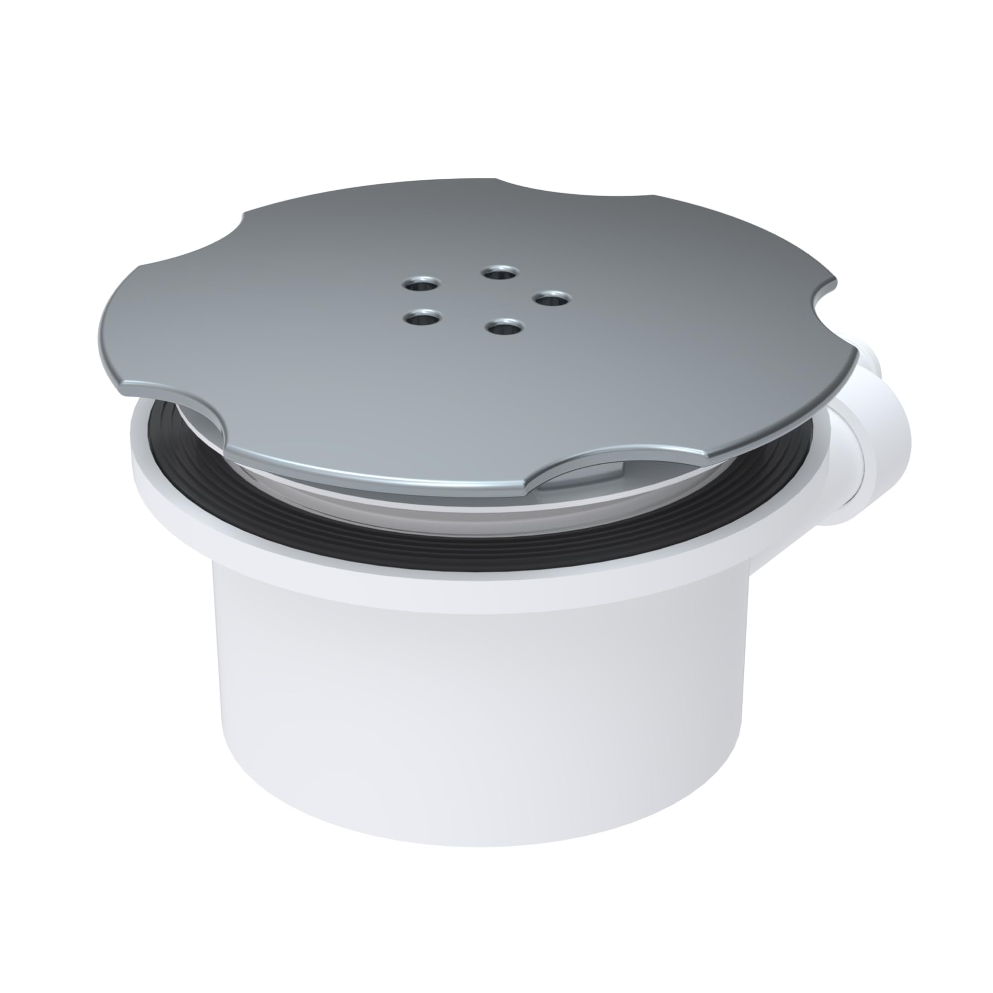 SFA - Sanifloor+ 3 - Pompe Relevage Et Bonde - Receveurs Extra-Plats - Douche Italienne - Sans Fil - Haut Débit - Pompe : 29,5 x 17,8 x 29,8 cm - Bonde : Ø12,8 x 19,6 x 5,7 cm - 400W - Made In France