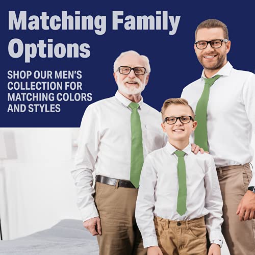 LUTHER PIKE SEATTLE Mens Ties – Formal Neckties for Men, Standard & Skinny Styles | Solid Color Ties for Men