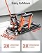 VEVOR Hydraulic Motorcycle Lift Jack 1500 LBS Capacity ATV Scissor Lift Jack Portable Motorcycle Lift Table with 4 Wheels Hydraulic Foot-Operated Hoist Stand for Motorcycle ATV UTV Powersports