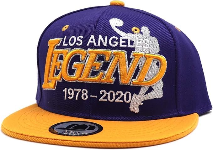 Los Angeles New Premium 24 LA Legend Purple Gold Era Snapback Hat Cap - Image 2