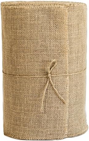 Ambrose Arts 14 Natural Burlap - 50 Yard Roll - Unfinished Edges