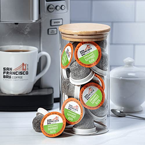 San Francisco Bay Compostable Coffee Pods - Organic Rainforest Blend (120 Ct) K Cup Compatible Including Keurig 2.0, Medium Dark Roast #TOP5
