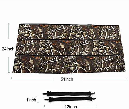 SHENGJIA Hunting Sling Bag Black Camouflage Rifle Gun Rack Storage Bag is Suitable for The Back Seat Storage of Most Jeep Pickup SUV Trucks