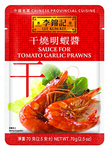 Lee Kum Kee Sauce For Tomato Garlic Prawn, 2.5-Ounce Pouches (Pack of 12)