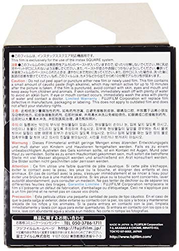 Fujifilm Instax SQ 6 EX D Sofortbildkamera, Ruby Red & Instax Square Frame WW1 Colorfilm, schwarz – Bild 7