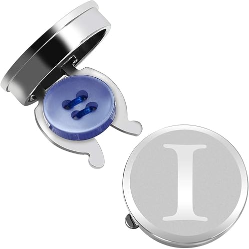 HAWSON Fundas de botones para hombre, gemelos personalizados de oro rosa plateado para hombre, gemelos de cubierta de botón para bodas y eventos