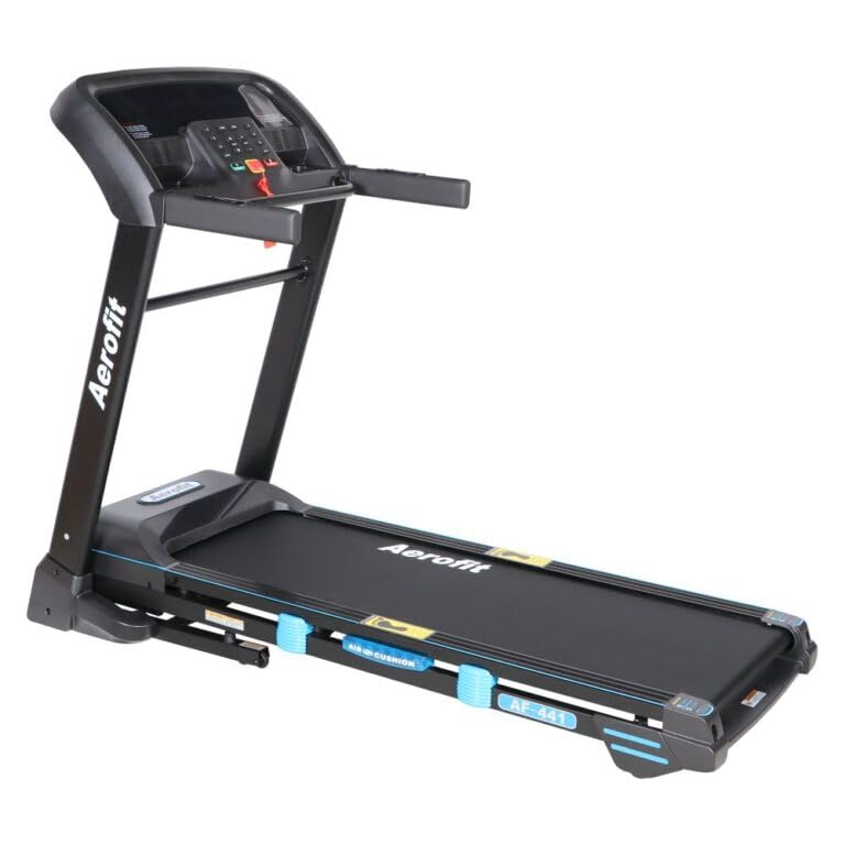 Image of Aerofit af-441 (5 HP Peak) Premiun AC Motorized Treadmill for Home Use,18 Pre-Set Max Pro Workout Session【Max User Wt.130kg |Elevation: 0% to 15%. Auto Incline | Top Speed:18 Km /hr |