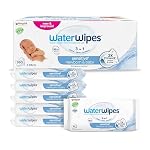 WaterWipes – WaterWipes Sensitive+ Newborn & Baby Wipes, 99,9% Wasser, 6 