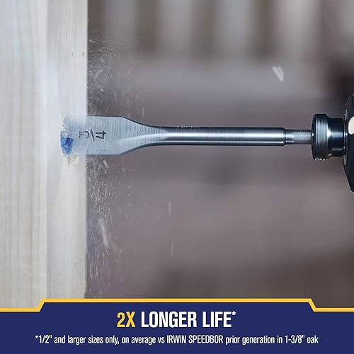 Miniatura 4 de IRWIN SPEEDBOR 88820 - Broca de pala, plata, 1-14 pulgadas