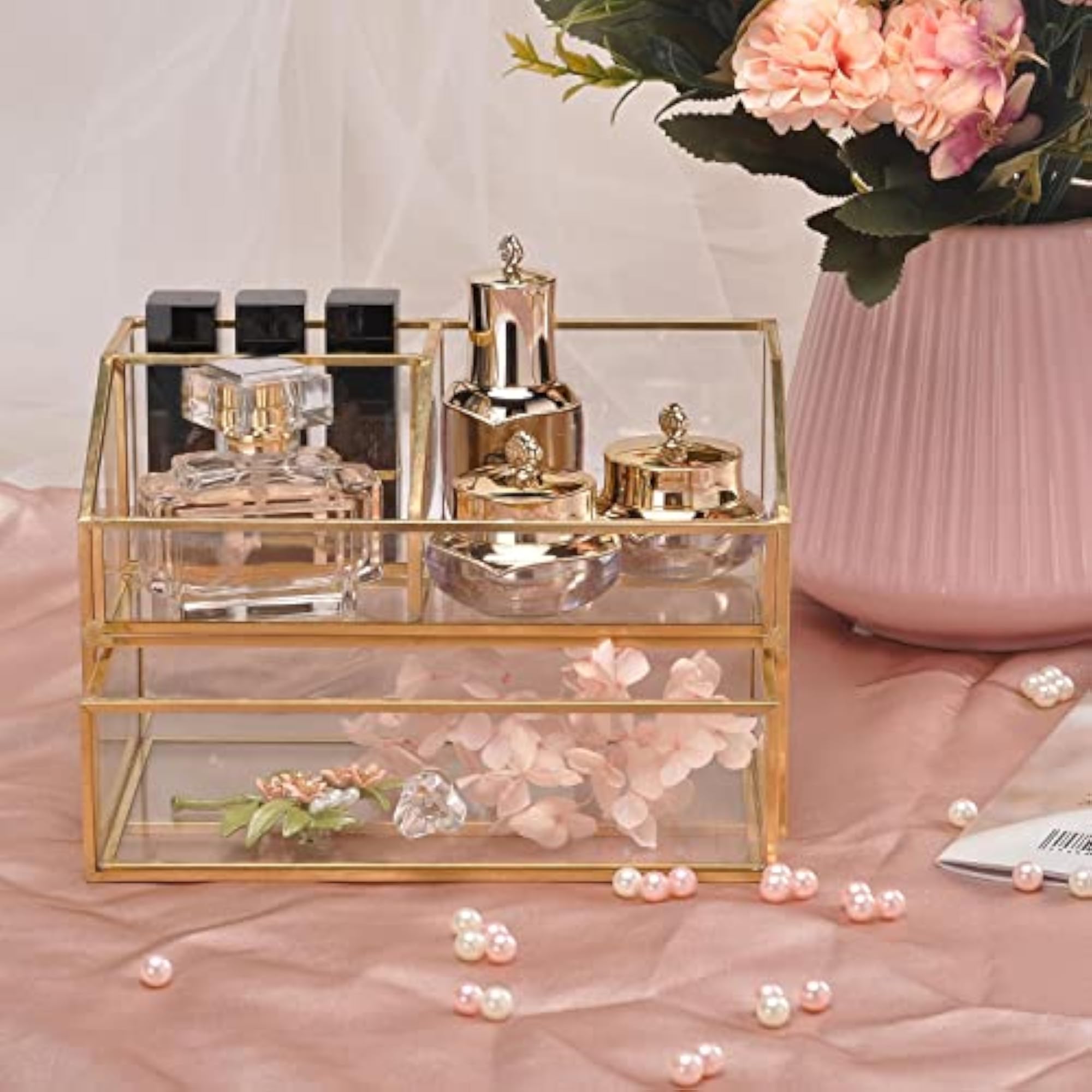 Cosmetics Display Box Jewelry Case Holder Organizer