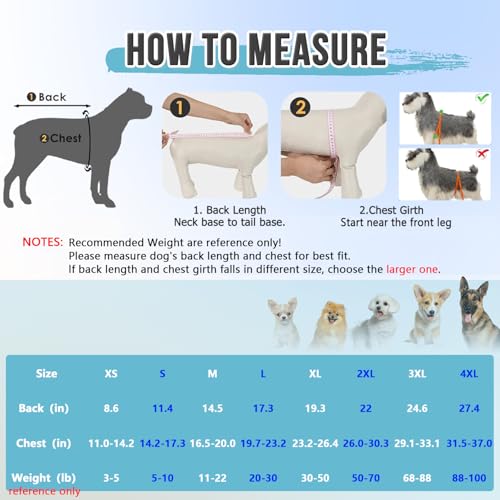 Image of Lukovee Recovery Suit for Dogs, Female Male Spay Neuter Post Surgery Suit