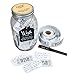 TOP SHELF Bucket List Wish Jar ; Unique Gift Ideas for Him or Her ; Thoughtful Gifts for Birthdays, Christmas, Retirement, or Any Occasion ; Kit Comes with 100 Tickets and Decorative Lid
