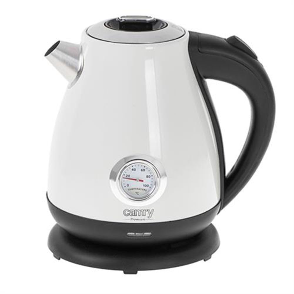 Camry Weiß Cr 1344W Retro-Wasserkocher 1,7 L Mit Thermometer