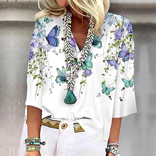 3/4 Sleeve Tees for Women Summer Womens V Neck Lace Crochet Flowy 3/4 Sleeve Casual Shirts Blouses Tops 2 3/4 Sleeve Tees for Women Summer Womens V Neck Lace Crochet Flowy 3/4 Sleeve Casual Shirts Blouses Tops