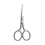 LIVINGO Premium Manicure Rounded Tip Scissors Multi-purpose Stainless Steel Cuticle Pedicure Beauty Grooming Kit for Nail, Eyebrow, Eyelash, Dry Skin, Nose Hair 3.5 inch
