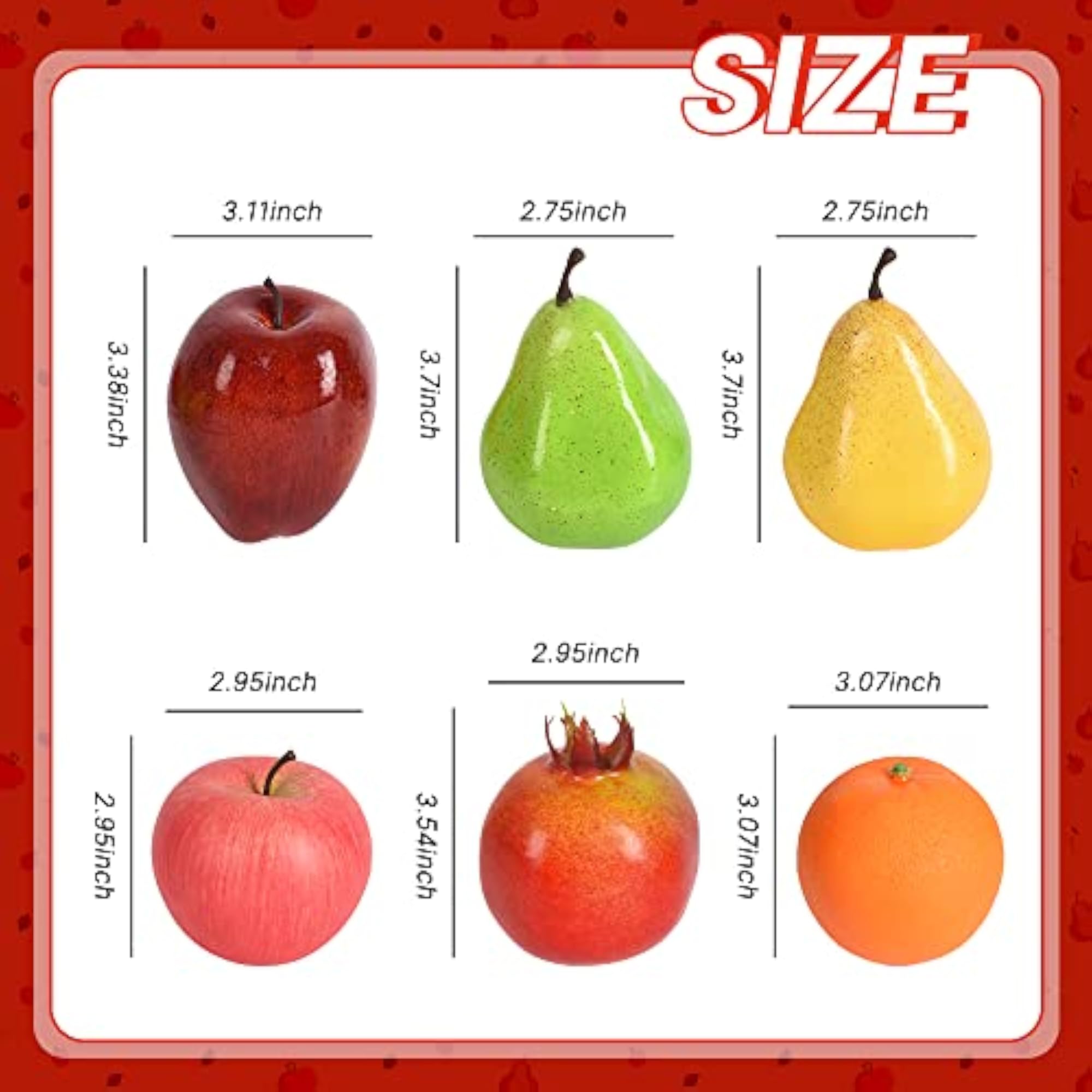 Artificial Fruits Pack for Home Decor Simulation Fruit Set
