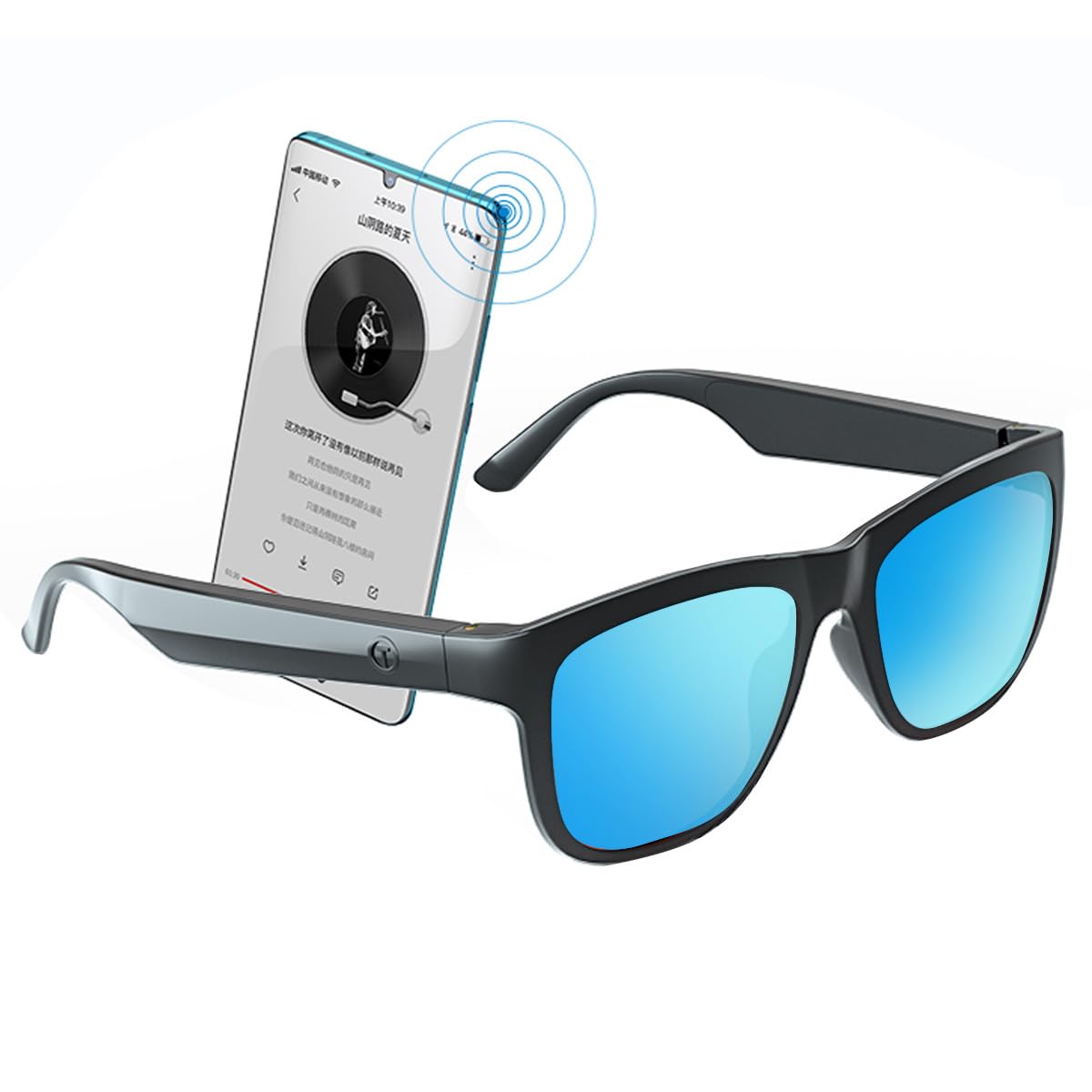 GS01 Smart Bluetooth Sunglasses, Audio Sunglasses With Speaker, UV400 Polarized lens, Open Ear Music, Touch Control