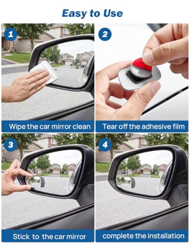 JOYTUTUS HD Frameless Convex Mirrors