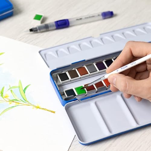 MILAN® Aquarell-Nachfüllpackung im Halb-Godet, mediterranes Blau