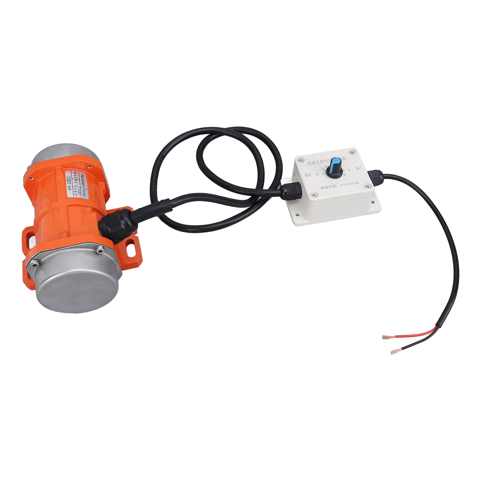 Mini Vibratore per Calcestruzzo Senza Spazzole con velocità Regolabile, Motore di Vibrazione DC24V per Apparecchiature di Verniciatura a Polvere, Dimensioni Compatte e Potenza Elevata (20 W)
