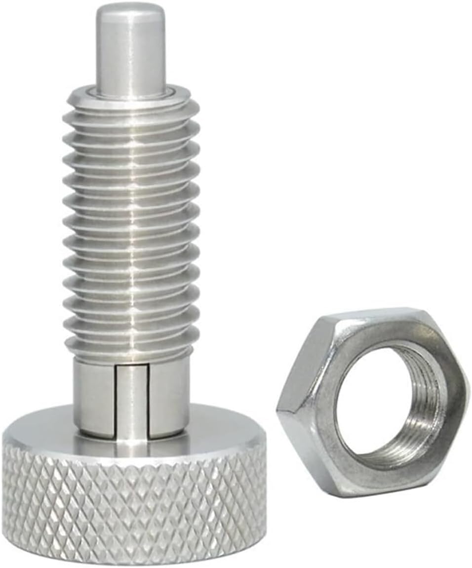 Hardware,Knob Plunger Reset Type Locking Spring Screw Indexing Plungers Spring Plungers Index Plunger Dowel 1Pcs(M6*12.5 * 3 mm)