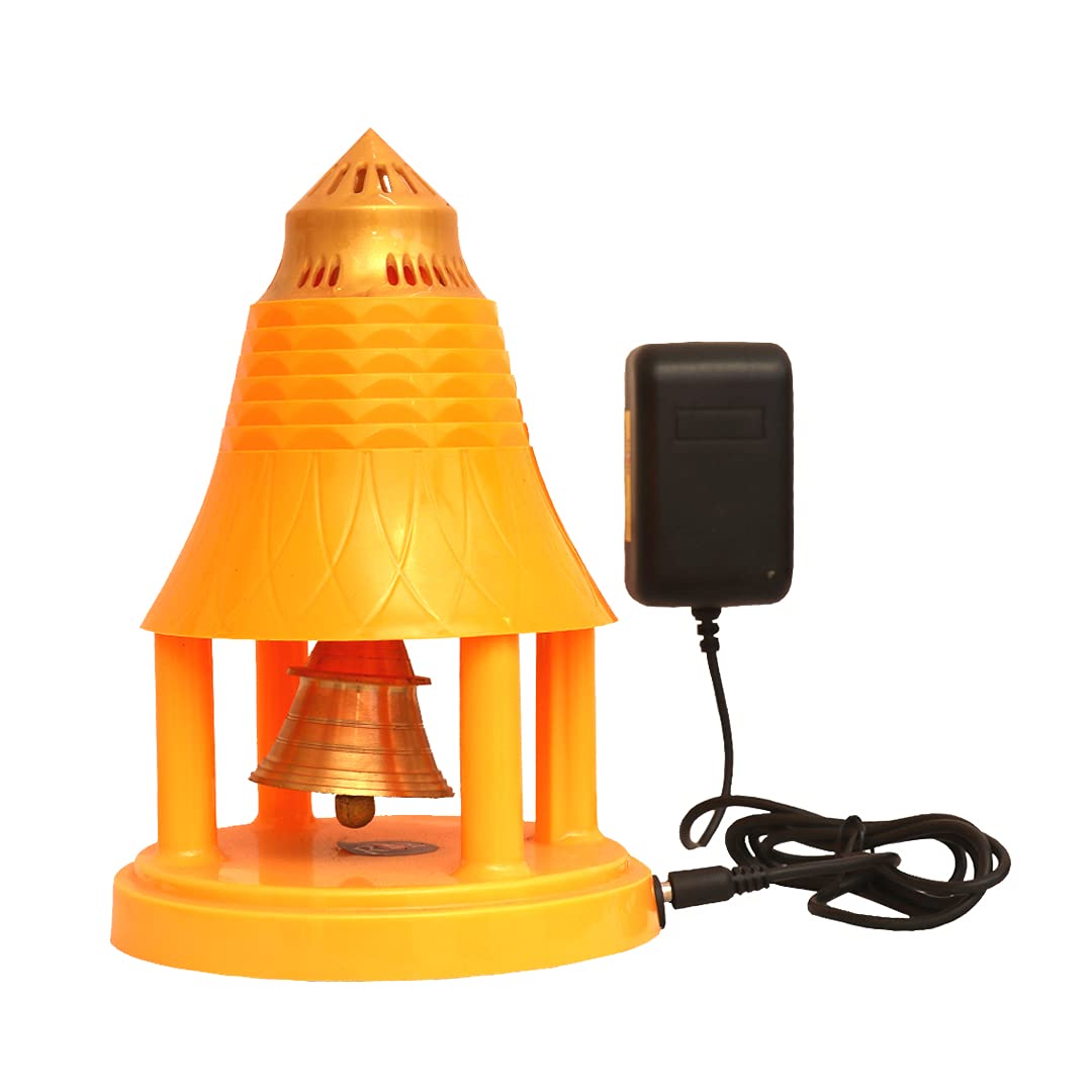 Automatic Poojabell Saffron - Spiritual Gift -2