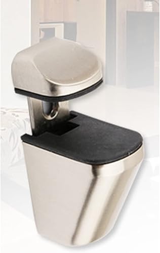 Miniatura 2 de XVL Estante de cristal de baño de 15,5 pulgadas, níquel cepillado GS3003L