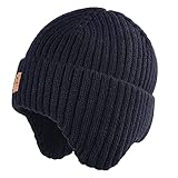 Ohrenschutz warme Mütze: Das Ohrenschutz-Design der Wintermütze kann Babys Ohren und Kopf im kalten Winter bedecken; Die hochwertige Elastizität macht die Mütze fest die Ohren zu schützen und hält Baby warm.