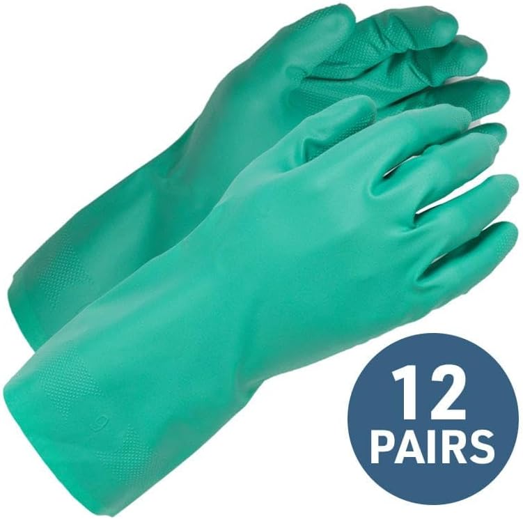 Gempler's 11-mil Chemical-Resistant Unlined Nitrile Gloves – Available in 12-Pack or Bulk 144-Pack - Image 2