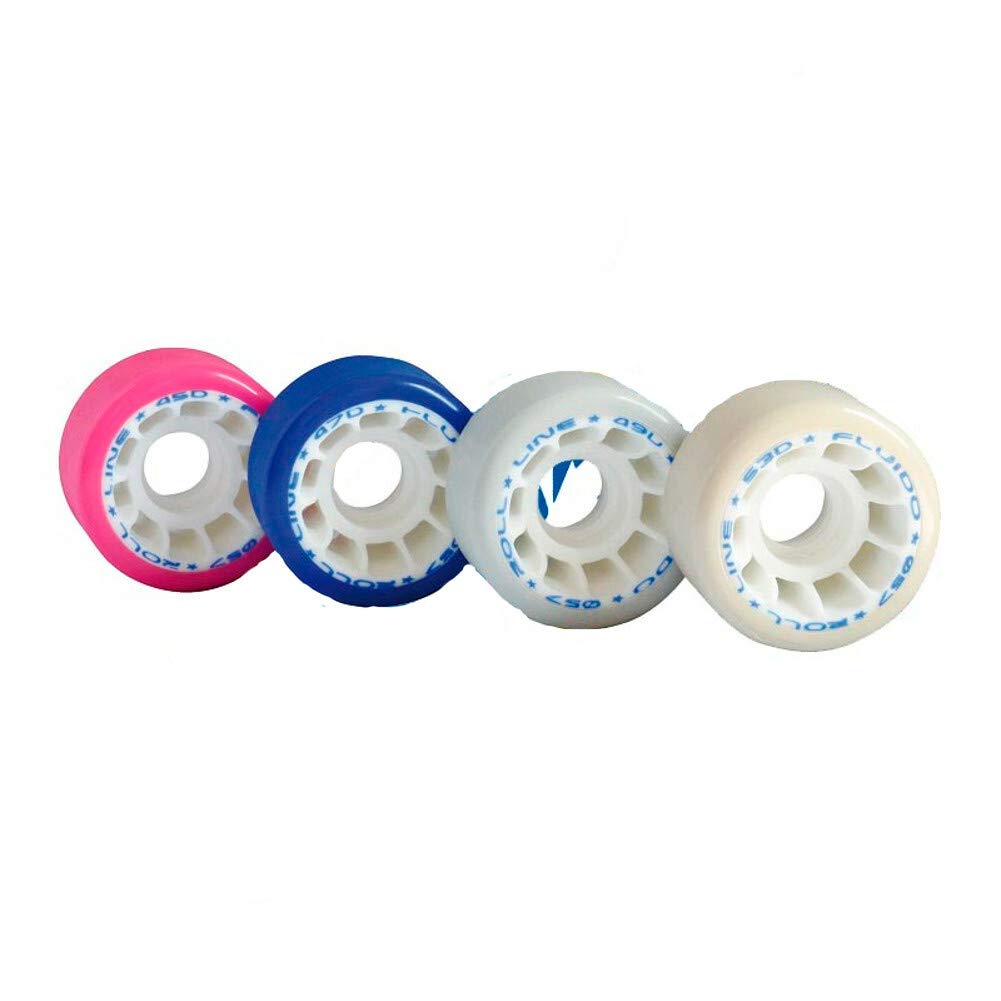 Quad Roller Skating Roll-Line Fluido Freestyle Wheels (Set of 8, 57mm)