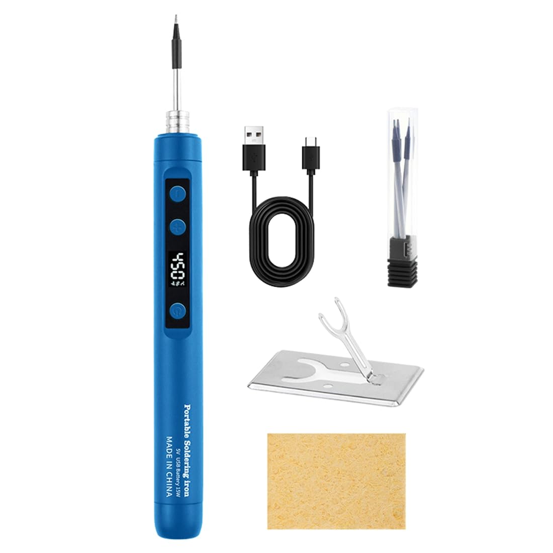 Wesafrae Soldering Iron Kit Cordless Rechargeable Thermostatic Portable For Home Appliance Repair, Diy