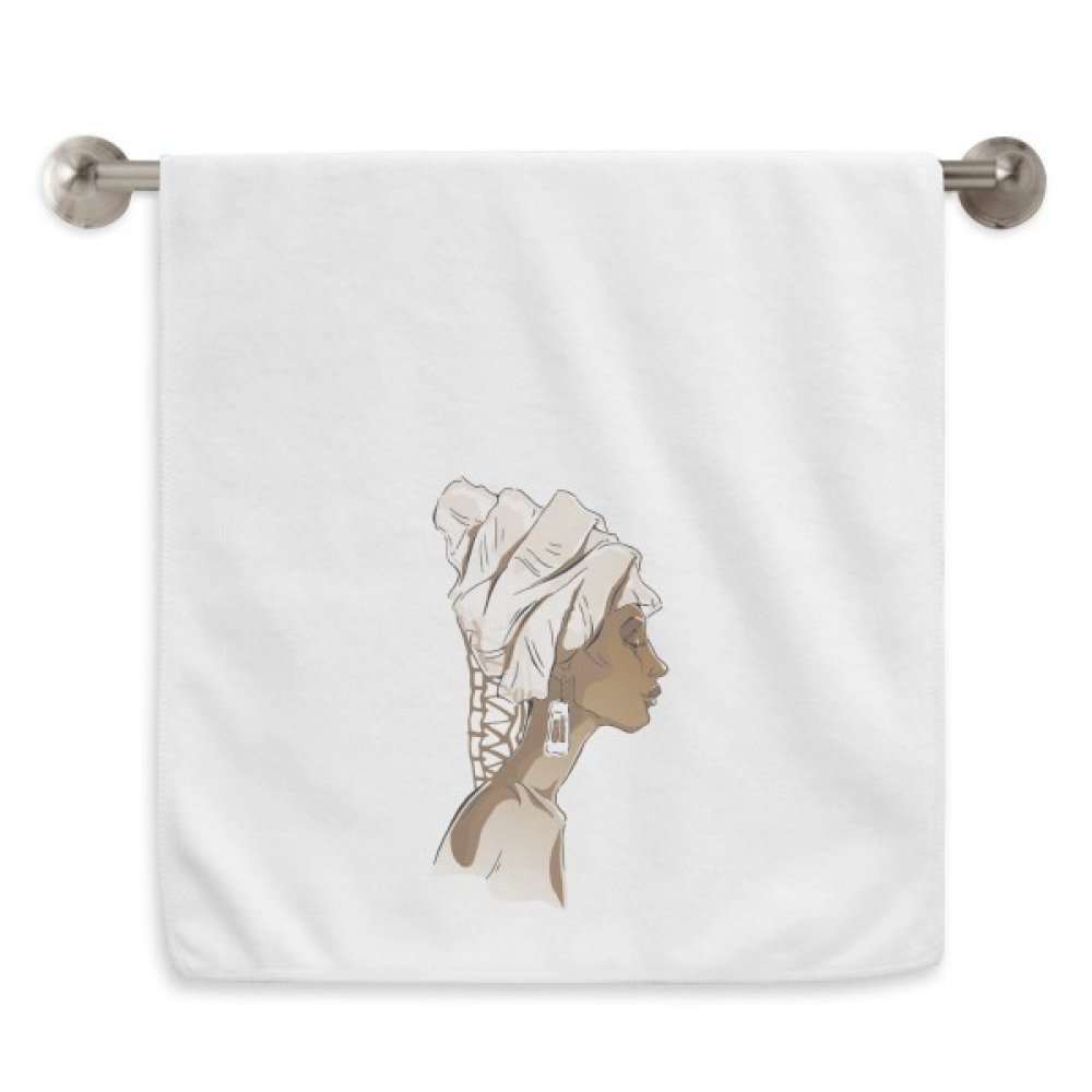 Serviette de toilette coiffe autochtones d'Afrique douce pour peaux sensibles