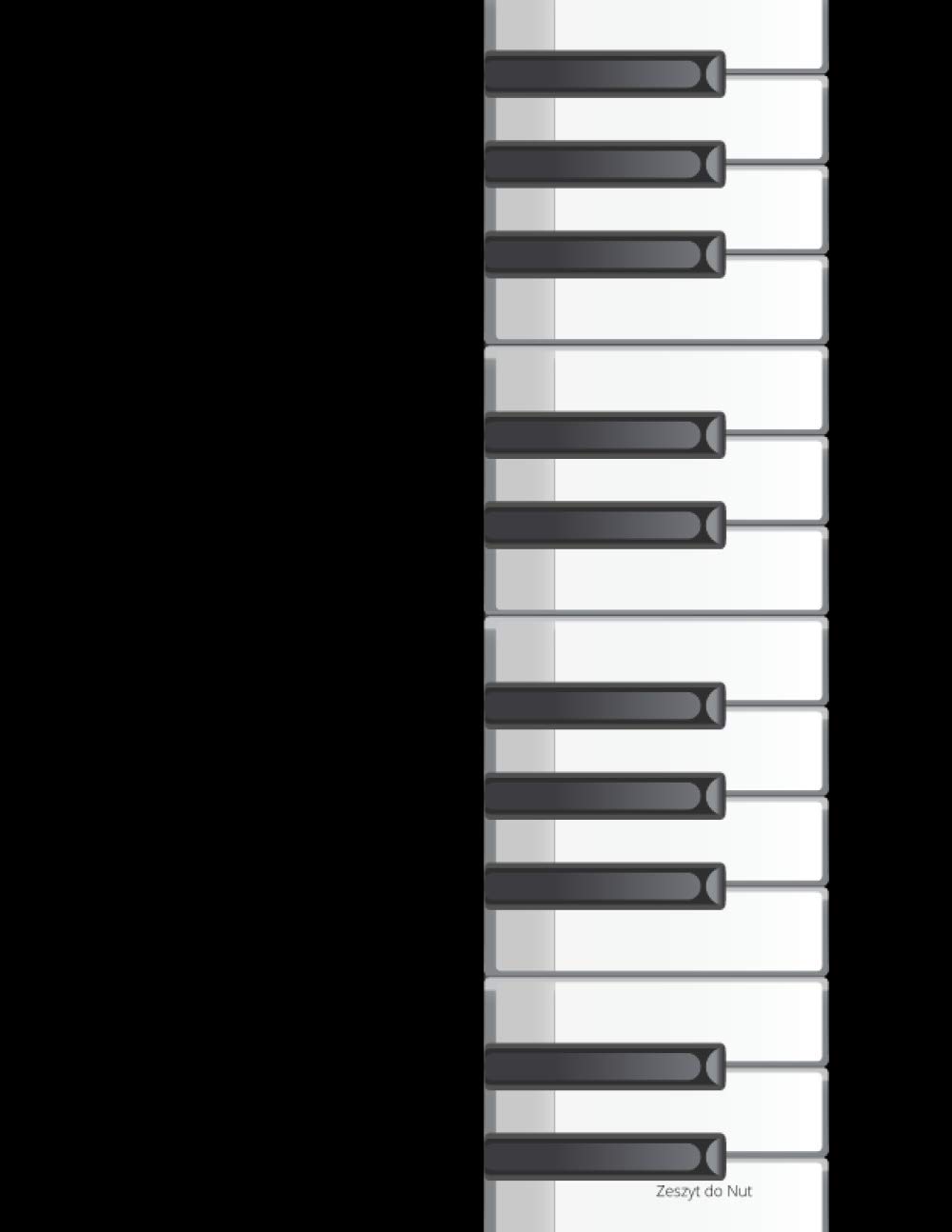 Zeszyt do nut: 60 stron, 8.5 x 11,Duży format, Zeszyt do nut pięciolinia, Zeszyt do muzyki,: Zeszyty szkolne, Miękka okładka, Zeszyt do szkoły, Zeszyt czysty