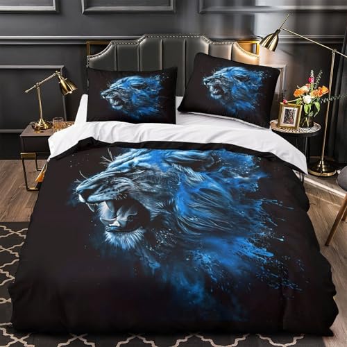 Housse de couette panthère de la jungle King en microfibre douce - 2
