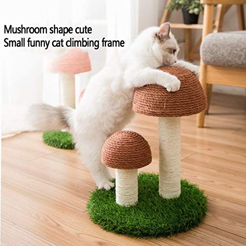 Jouets pour chat griffoir champignon, solution anti-griffures meubles en sisal - 3