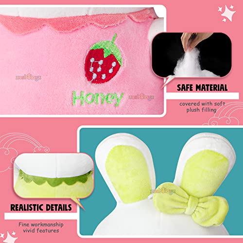Image of Zest 4 Toyz Super Soft Toys Stuffed Animal Plush Teddy for Kids Birthday Gifts Toys Baby Boys Girls (Bunny Girl) Assorted (Pack of 1) 35 cm