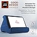 Flippy Original Tablet Pillow Stand & iPad Holder, Gift for Book Lovers & Readers, Multi-Angle Stand with Storage for Lap, Desk & Bed, Compatible with Kindle, Fire, iPad & Samsung, True Blue