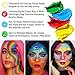 UCANBE Athena Face Body Paint Oil Palette, 20 Colors Large Black White Professional Flash Tattoo Halloween SFX Party Artist Costume Festival Stage Cosplay Full Size Makeup Painting Kit 168g